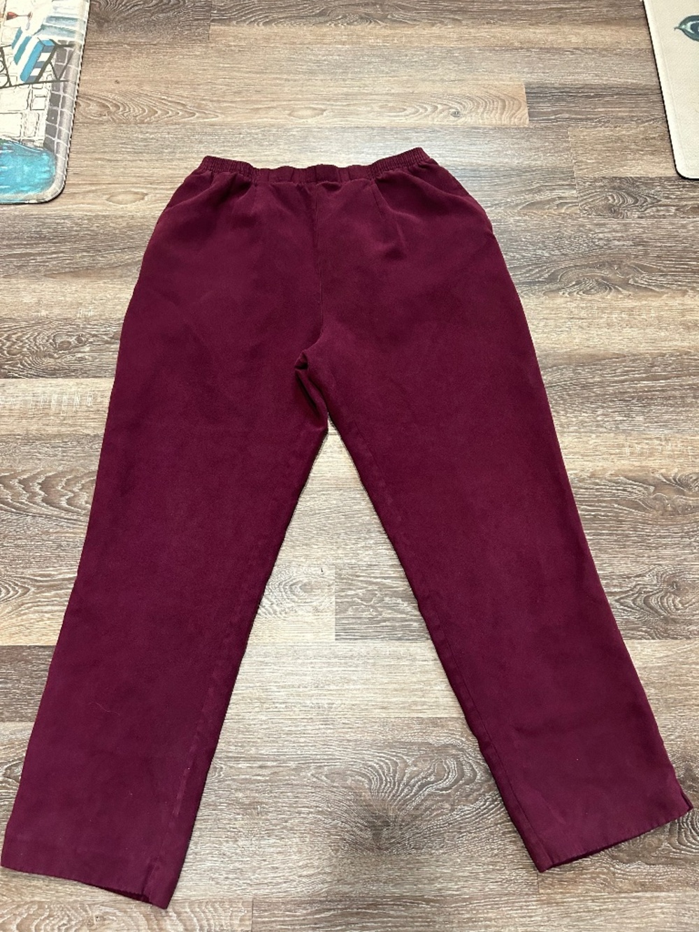 Draper’s & Damon’s Dark Burgundy Pull On Suede Dress Pants Women’s XL